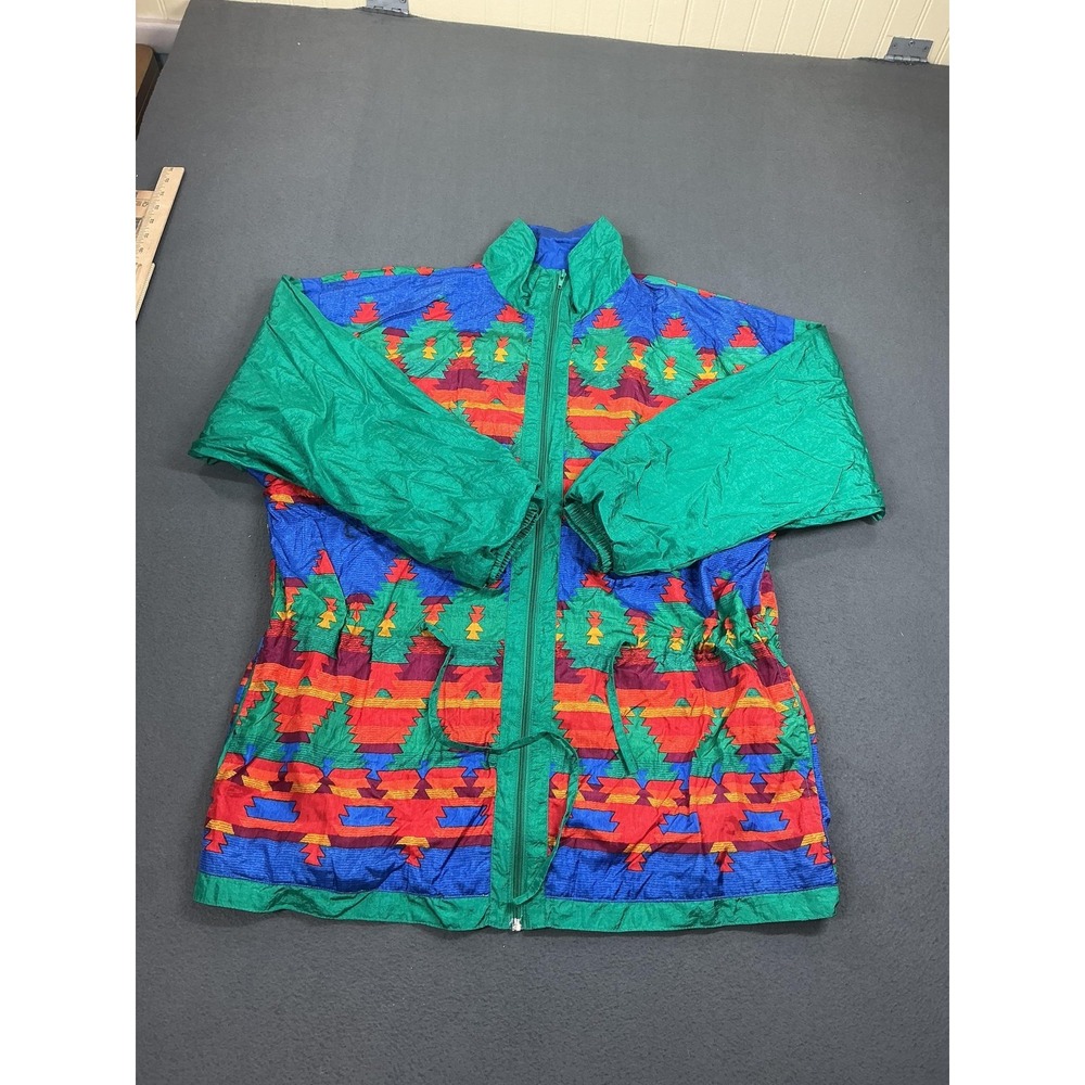 Vintage Laura Katherine Jacket Womens Medium Southwestern‎ Windbreaker Retro 90s